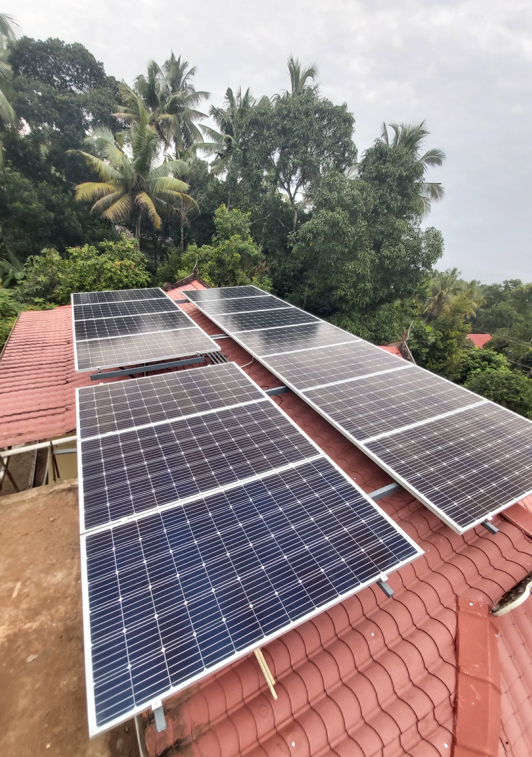 Completed solar panel system