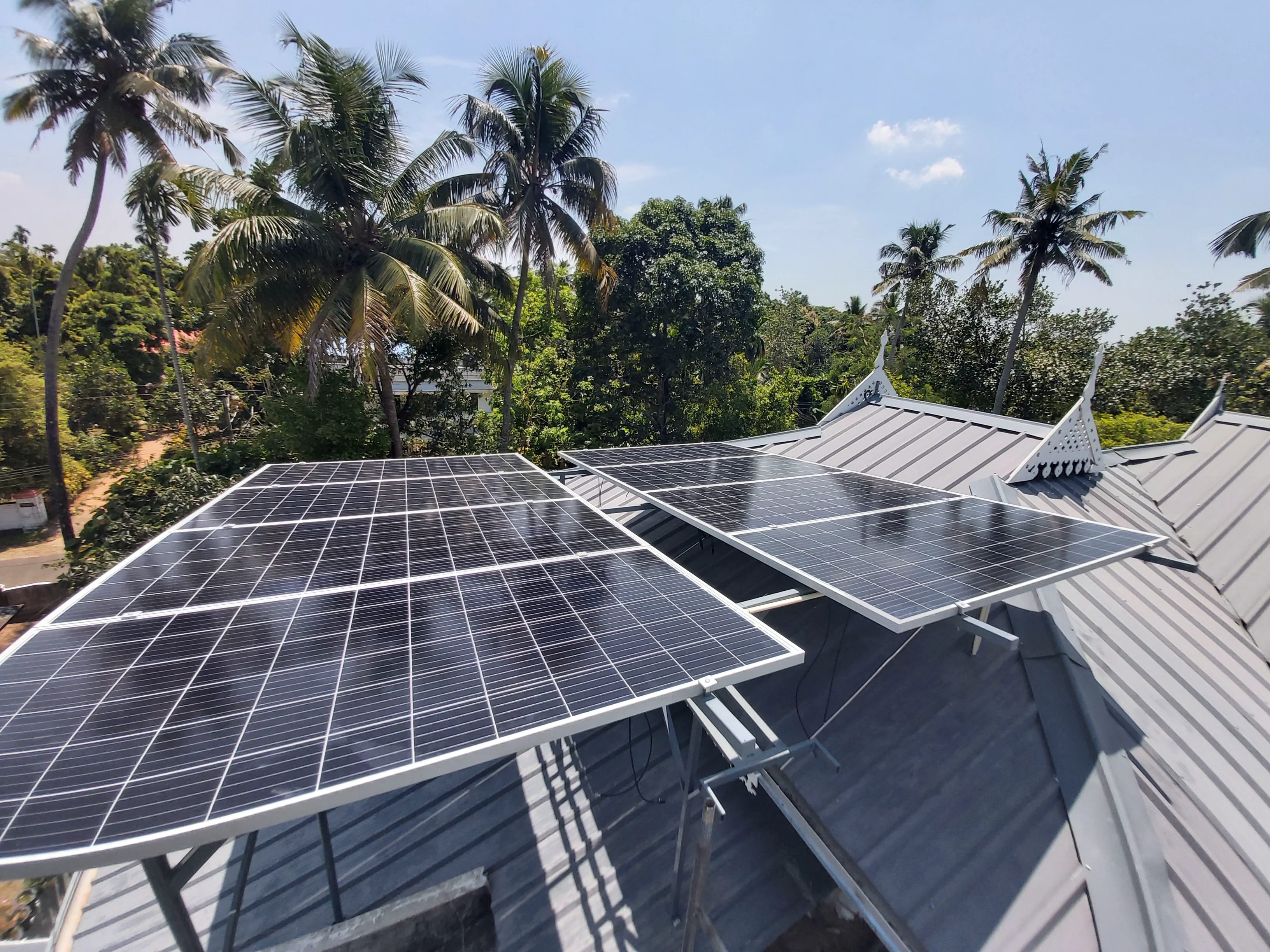 Solar panel field installation
