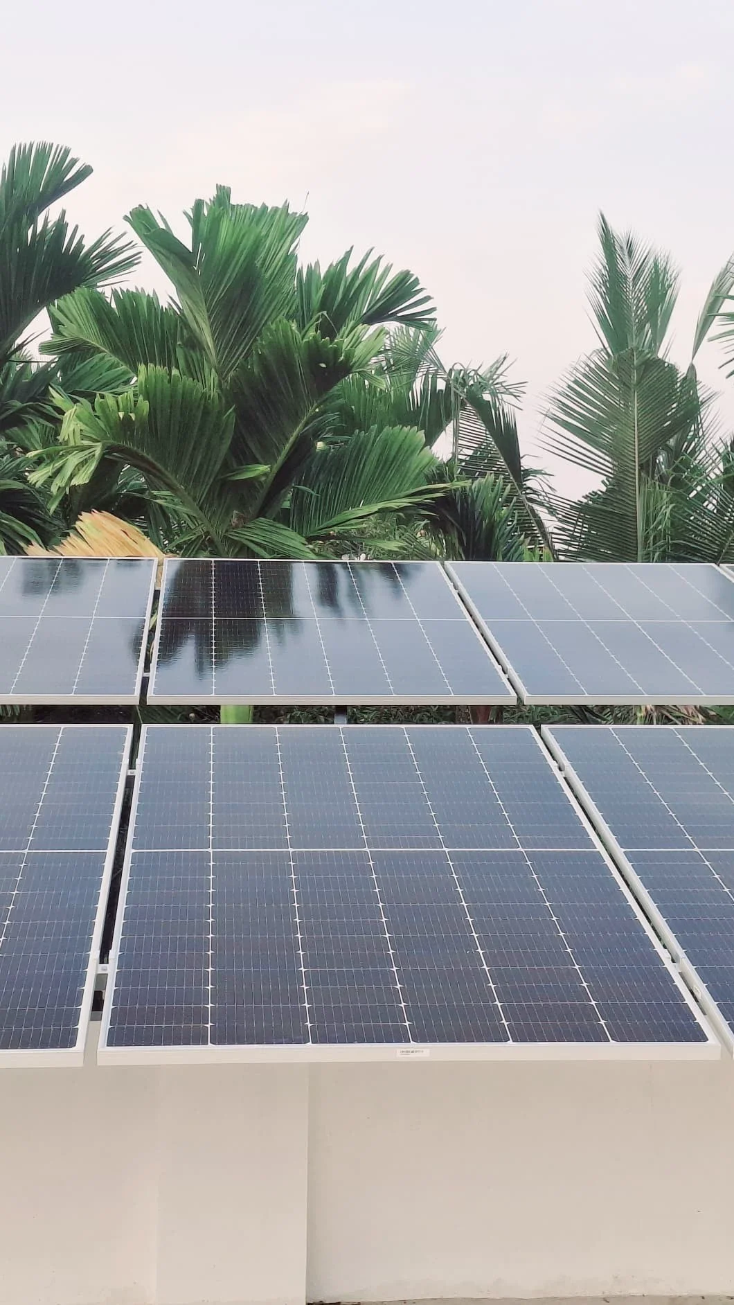 Modern solar panel close up